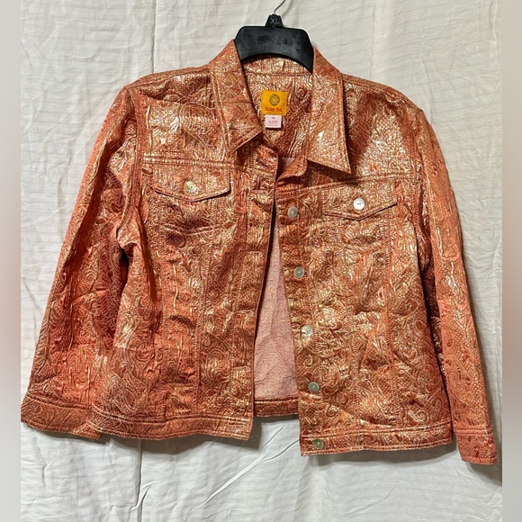 Ruby Rd. Metallic Copper Jacket - Picture 1 of 6
